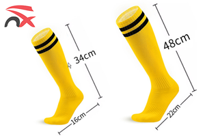 <span class=keywords><strong>Chaussettes</strong></span> de football personnalisées <span class=keywords><strong>pour</strong></span> la promotion mondiale des compétitions sportives, <span class=keywords><strong>antidérapantes</strong></span>, longues, à rayures, <span class=keywords><strong>pour</strong></span> enfants et adultes - Product Image 5