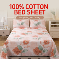 Parure de draps en coton 100 % personnalisée en gros – Draps-housses et draps plats super doux pour lits Queen et King Size