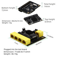 Module de commutation Ethernet industriel YN-SG10501 5 ports 10 Gbit/s empilable, intelligent et facile à gérer, avec surveillance des ports et 2K adresses MAC