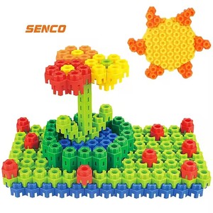 Giáo dục DIY Nhựa hình lục giác mô hình khối xây dựng Xây dựng đồ chơi thiết lập cho <span class=keywords><strong>5</strong></span> đến 7 tuổi trẻ em-chàng trai và cô gái - Product Image 2