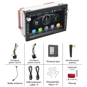 Autoradio Bluetooth con Ricarica USB, Carplay Wireless e Android Auto, Schermo Touch da 7 Pollici per Passat - Product Image 5