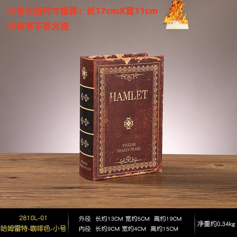 2810L-01-Libro de imitación--Hamlet--Color café--Pequeño