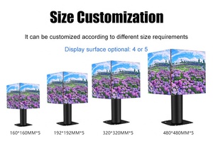 50cm <span class=keywords><strong>Led</strong></span> Cube Video màn hình p2.5 RGB thiết kế sáng tạo HD không thấm nước 5 khuôn mặt đa hiển thị IP65 2 năm bảo hành HS trường hợp ván ép - Product Image 3