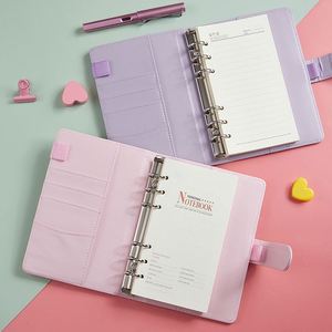 <b>A5</b> Promotion Custom Logo Advertising Trendy Insinspired Looseleaf Notebook in Pastel Shades Perfect for Gift Giving - Product Image 3