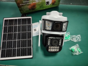 กล้อง CCTV ระบบรักษาความปลอดภัย4G สองเลนส์พลังงานแสงอาทิตย์พร้อมการบันทึก24ชั่วโมง30เมตรตรวจจับคนสีในเวลากลางคืน - Product Image 6