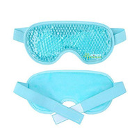 Masque oculaire personnalisé en gel doux avec perles de gel, réglable, pour thérapie chaude et froide, réutilisable, masque rafraîchissant en gel, compresse de glace