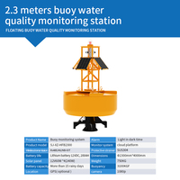 Bouée de lac en polyéthylène de diamètre 400 mm avec lumière d'avertissement solaire, GPS 4G/NB-IoT et capteur d'eau pour testeur de qualité de l'eau