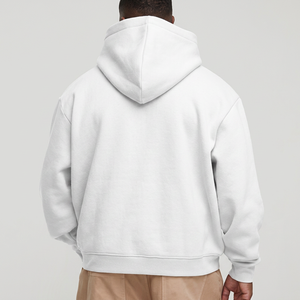 Sudadera con Capucha Extra Grande para Hombre, Color Sólido, Felpa de Algodón, Estilo Casual para Otoño, Diseño con Bolsillos, Corte Regular - Product Image 5