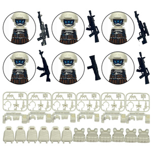 2026 Mini Último Set de Figuras Militares de Policía Especial Fantasma con Chaleco, Mochila, Cinturón y Arma, Bloques de Construcción de Personajes de Guerra, Juguete - Product Image 1