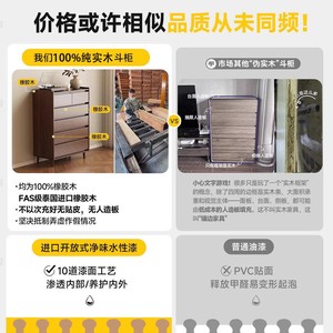 Solid Wood <b>Chest</b> Of Drawers Five Drawer <b>Storage</b> Cabinet For Bedroom Living Room Modern Design - Product Image 3