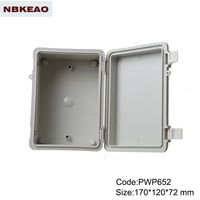 Boîte de jonction étanche de type loquet et charnière en plastique avec niveau de protection IP65, boîte d'enclosure pour l'électronique, enclosure en plastique personnalisée