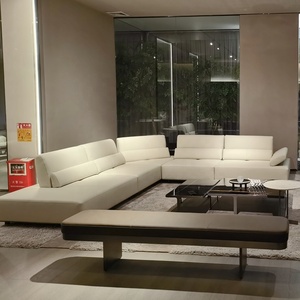 Canapé modulaire en cuir véritable de luxe moderne, nouveau design, qualité supérieure, pour salon, Foshan Furniture - Product Image 4