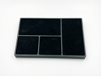 Plateau de rangement en fibre de carbone de luxe léger, boîte d'organisation de bureau créative, souvenir haut de gamme