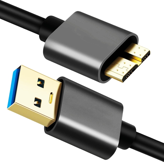 Hard Disk USB 3.0 Micro B Cable HDD SSD External Sata Cable for Charging Cord Hard Drive Micro B USB3.0 Cable