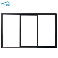 Porte coulissante en aluminium à double vitrage standard californien