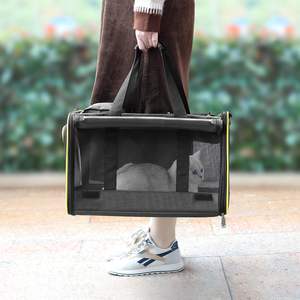 Muestra Gratis: Transportín para Perros Pequeños, Jaula de Transporte para Cachorros, Plegable, de 18 Pulgadas, para Viajes en Auto, Fácil de Transportar, Amplio, para Veterinarios - Product Image 6