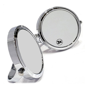 Portable Double Sided Metal <b>Mirror</b> With Handle For Travel Vanity And Daily Makeup Touch Ups - Product Image 1