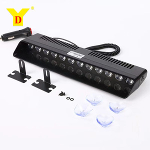 YD 36W緊急ストロボライト12 LEDフラッシュレッドブルーアンバーホワイト車のフロントガラス用その他カーライトアクセサリー - Product Image 1