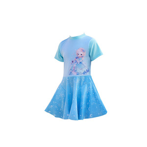 Traje de baño de una pieza para niñas Baiya, estilo vestido de princesa, protección solar UPF 50 para natación y deportes acuáticos - Product Image 5