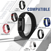 Nylon sporthorlogebanden voor Fitbit Inspire 3/Inspire 2/Inspire HR/Inspire/Fitbit Ace 3/Ace 2 band voor dames heren kinderen
