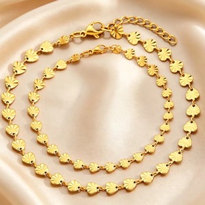 Collier en forme de cœur de 5 mm, chaîne en acier inoxydable, lien fait main, ne se décolore pas, lien exquis pour la fabrication de bijoux - Product Image 1