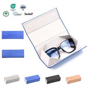 Bestclean nóng bán hình chữ nhật kính mát từ trường hợp thời trang PU da handmade kính trường hợp với logo tùy chỉnh - Product Image 1