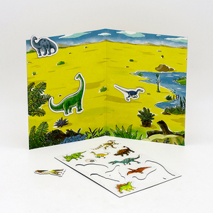 Puzzle di Carta e Gioco da Tavolo Magnetico, Mondo dei Dinosauri, Giocattoli Educativi per Bambini dai <span class=keywords><strong>3</strong></span> <span class=keywords><strong>Anni</strong></span> - Product Image 5