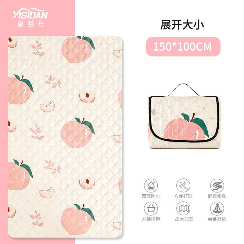 เสื่อปิกนิกผ้า Oxford หนา 150*100 (พีช)