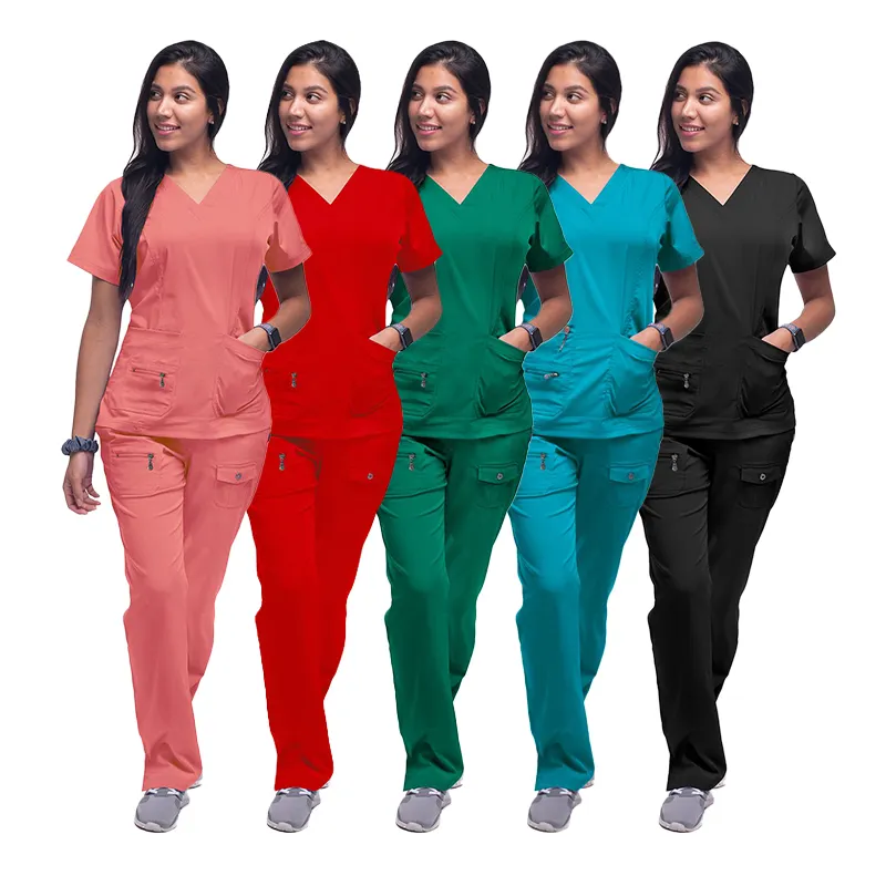 Uniformes de Hospital para mujer, ropa médica de Hospital, conjuntos de enfermeros, Tops de enfermera, uniformes de médico