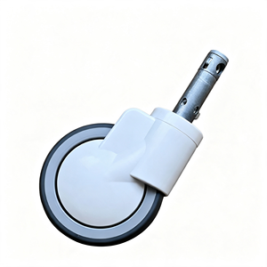5 Inch Medical Casters, Hospital Caster Wheels with Brake, Quiet Swivel Rubber Wheels for Hospital <b>Bed</b>, Medical Cart, IV Pole - Product Image 5