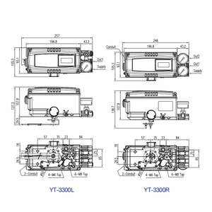 Posicionador Electro-Neumático Inteligente Rotork YTC <span class=keywords><strong>YT</strong></span>-3300 <span class=keywords><strong>YT</strong></span>-3350, Posicionador de Válvulas, Controlador de Posición de Válvulas con Válvula China - Product Image 4