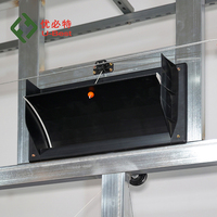 Nouveau panneau de fenêtre d'admission d'air U-BEST UBT-03 en ABS pour poulets de chair et poules pondeuses