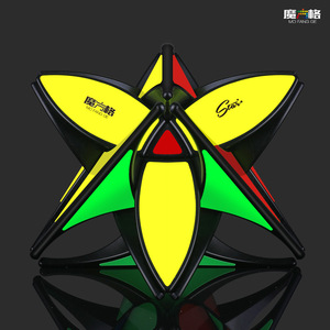 Qiyi Clover Cube 2x2, puzzle magique en forme de pyramide à pétales irréguliers pour enfants, jouet éducatif stimulant le cerveau - Product Image 5
