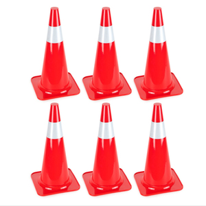 Hà Lan Bán Nóng Tiêu Chuẩn Châu Âu Ce Được Phê Duyệt Giá Nhà Máy Pvc Đường Giao Thông Cone An Toàn Cone Với Băng Phản Quang - Product Image 5