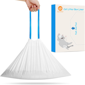लीक प्रूफ कैट लिटर बॉक्स लाइनर. अतिरिक्त मोटी, आंसू प्रतिरोधी और उपयोग में आसान - Product Image 4