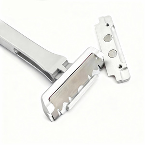 <span class=keywords><strong>Rasoir</strong></span> à lame unique en aluminium, meilleur <span class=keywords><strong>rasoir</strong></span> anti-irritation, rasage sans angles morts, convient à toutes les formes de tête - Product Image 6