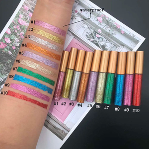 Cosmétiques de maquillage OEM, <span class=keywords><strong>eye</strong></span>-<span class=keywords><strong>liner</strong></span> liquide pailleté, <span class=keywords><strong>fard</strong></span> à paupières brillant, <span class=keywords><strong>fard</strong></span> à paupières liquide pailleté imperméable - Product Image 6