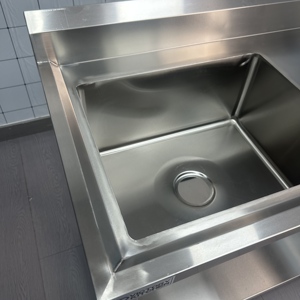 Fregadero de acero inoxidable comercial VICTORY, tabla de drenaje de lavabo de acero inoxidable para laboratorio, suministros para restaurantes y supermercados - Product Image 1