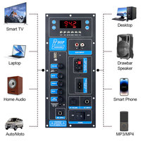 Modul Amplifier DSP Daya Tinggi VIRE untuk Speaker Trolley 8-18 Inch, Audio Outdoor, 60W Mono Stereo
