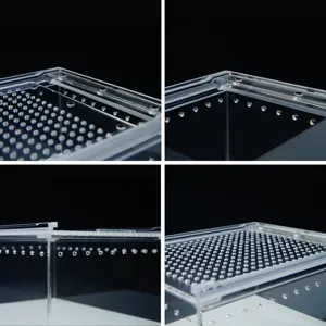 Tùy chỉnh cổ điển ngang Acrylic côn trùng môi trường sống hiển thị trường hợp thoáng khí bao vây cho Tarantula nhện Bọ Cạp hộp đơn giản - Product Image 5