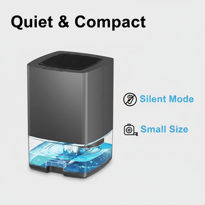 Déshumidificateurs domestiques portables <span class=keywords><strong>silencieux</strong></span> de petite taille pour salle de bain, capacité 1L, faible bruit, prix usine, OEM - Product Image 1