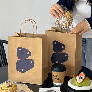 Customized Brown Kraft Paper Bags for Bread Baking Snacks Eco-Friendly Recyclable Biodegradable Disposable Food-Safe Logo - Product Image 4