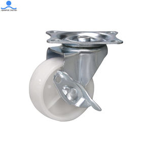 <span class=keywords><strong>3</strong></span> Inch 4 Inch Meubel Draaibare Kar Verplaatsbare Universele Wiel Industriële Apparatuur Wit Pp Licht Caster - Product Image 2