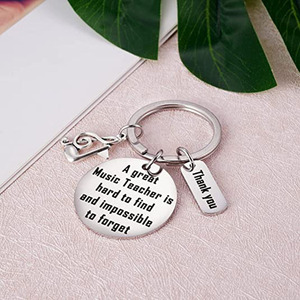 Llavero <span class=keywords><strong>de</strong></span> agradecimiento personalizado <span class=keywords><strong>de</strong></span> acero inoxidable, moderno y a la moda, para profesores <span class=keywords><strong>de</strong></span> música, personal escolar e instructores <span class=keywords><strong>de</strong></span> música, ideal para promoción. - Product Image 4
