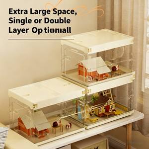 Maison pour <span class=keywords><strong>hamster</strong></span> en ABS/PET écologique à grand espace, pliable et anti-mastication, avec accessoires de sommet, pour <span class=keywords><strong>hamster</strong></span> doré, vente chaude - Product Image 3