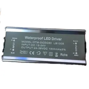 Ottima IP67 Dc/Dc Input DC12-24V Output 30-36VDC 1800mA 60W Led Driver Voor Led Strip