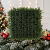 50*50cm résistant aux ultraviolets et ignifuge extérieur décoratif buis artificiel vert feuille d'érable panneau mural haie