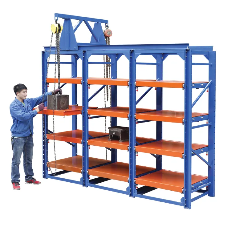 Industrial Heavy-Duty Steel Mold Racks Warehouse Shelves and Drawer System for Mould Storage Stacking Racks & Shelves