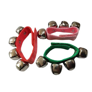 Instrument de musique Orff à cloche manuelle 22*2.5cm, fixation Velcro, cloche de poignet, accessoires de performance de danse pour enfants, cloche de cheville - Product Image 1