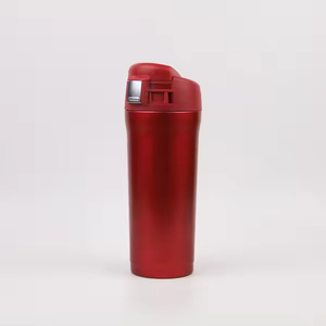 480ml One Touch Lock Coffee Mug Stainless Steel Drinking Water <b>Thermos</b> <b>Bottle</b> Vacuum Flask with Button Lid - Product Image 3